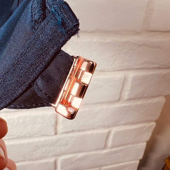 NWT Soma Sensual Front Close Lined Underwire Racerback Demi Bra 34 C Navy #0449 - Picture 6 of 13